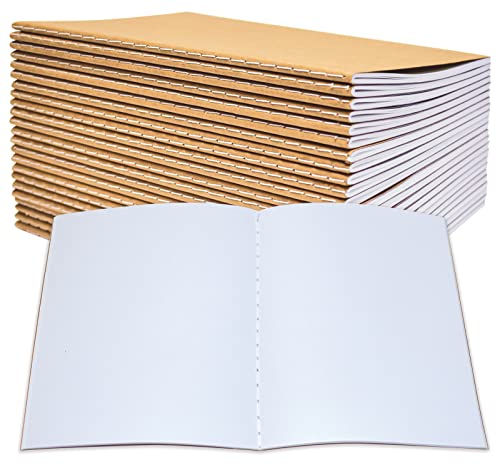 Kraft Notebooks 24-Pack, A5 Size, 60 Pages