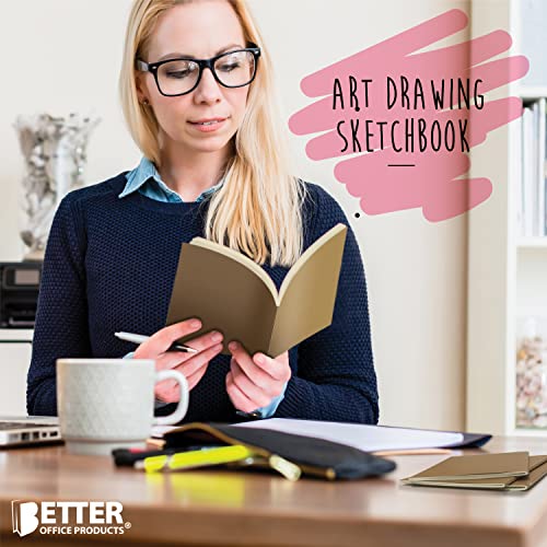 Kraft Notebooks 24-Pack, A5 Size, 60 Pages