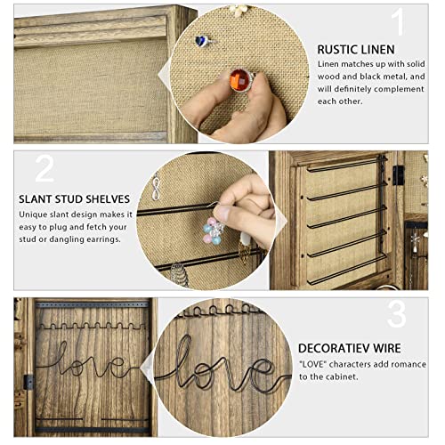 SRIWATANA VIP Jewelry Organizer with Full Length Mirror