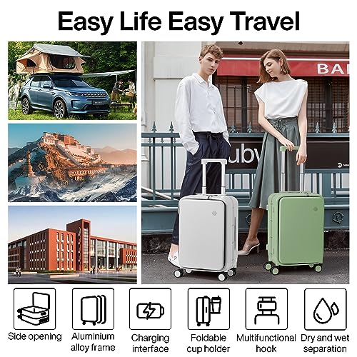 VIP Travel Luggage with Spinner Wheels and USB Charging