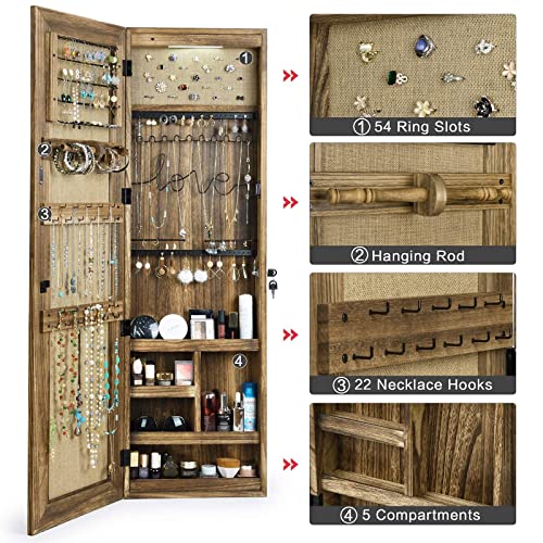 SRIWATANA VIP Jewelry Organizer with Full Length Mirror