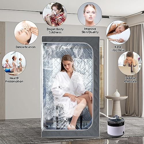 ZONEMEL Full Size Portable Steam Sauna Kit, 4L 1500W