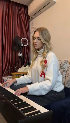 STRICH 88 Key Piano Keyboard Bundle in Black