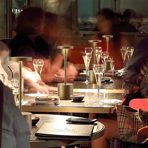 2 Pack Rechargeable Cordless LED Table Lamps, 3 Dimmable Levels