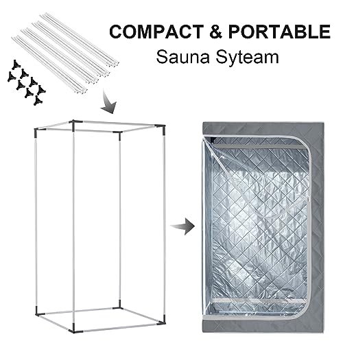 ZONEMEL Full Size Portable Steam Sauna Kit, 4L 1500W