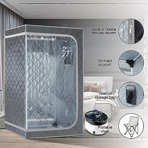 ZONEMEL Full Size Portable Steam Sauna Kit, 4L 1500W