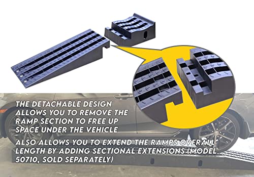 MaxxHaul 50709 Detachable Car Ramp Set, Max Weight 6,500 lbs