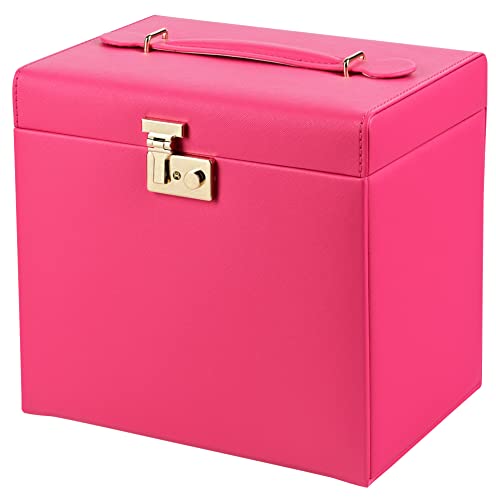 SANSREPONSE Large Jewelry Box Organizer with Mirror Lock