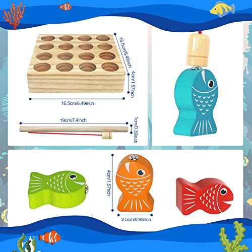 FLITI Wooden Magnetic Fishing Game for Montessori Kids
