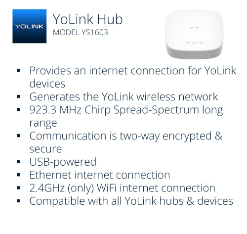 YoLink Smart Home Starter Kit with 4 Sensors