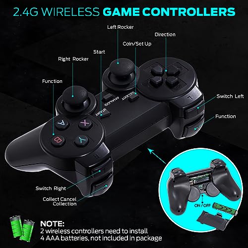 Wireless Retro Game Console with 21100+ Built-in Games
