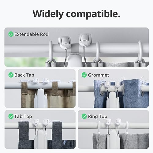 Smart Curtain Opener - Bluetooth Control, upgrade Motor, Alexa/GHome