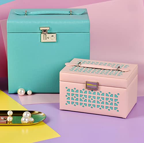 SANSREPONSE Large Jewelry Box Organizer with Mirror Lock