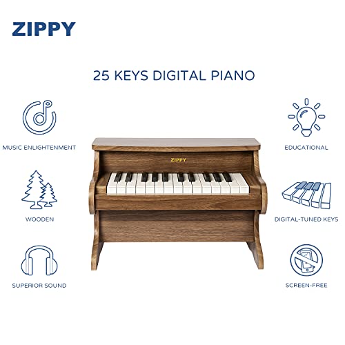 ZIPPY 25-Key Digital Piano Toy for Kids