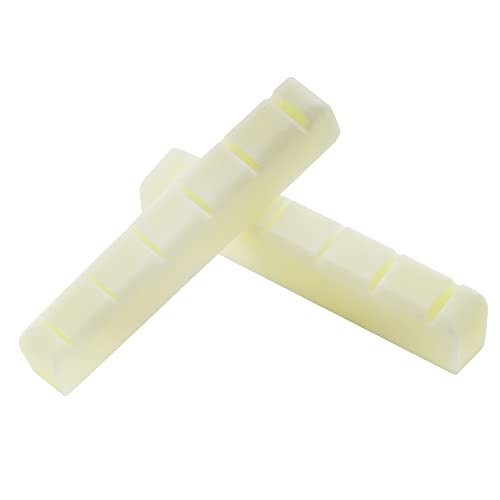 2-Pack Musiclily Pro 42.95mm Guitar Bone Nut Kit