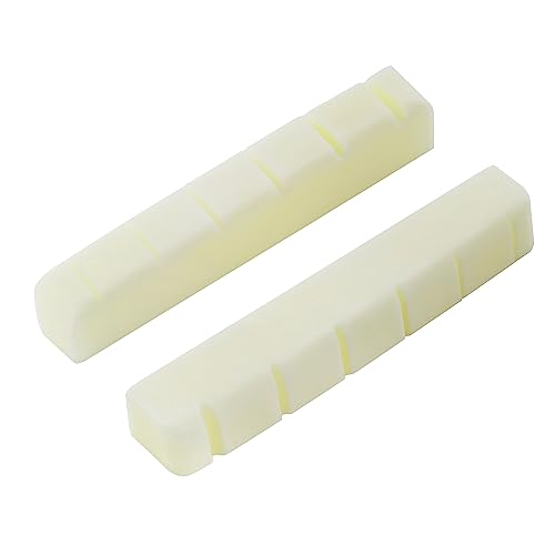 2-Pack Musiclily Pro 42.95mm Guitar Bone Nut Kit