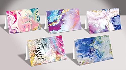 100-Pack Assorted Greeting Cards with Abstract Art Designs