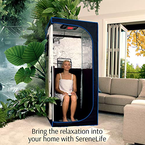 SereneLife Portable Infrared Sauna Box with Remote Control