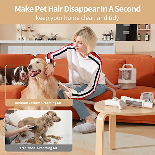 Redroad Dog Grooming Kit with Powerful Suction Vacuum