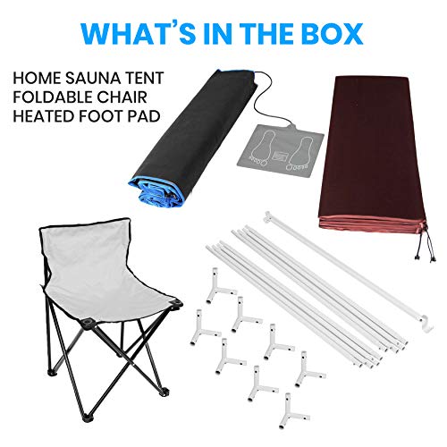SereneLife Portable Infrared Sauna Box with Remote Control