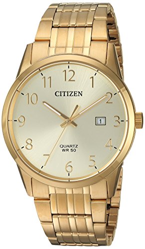 Citizen Men's Gold-Tone Quartz Steel Casual Watch BI5002-57Q