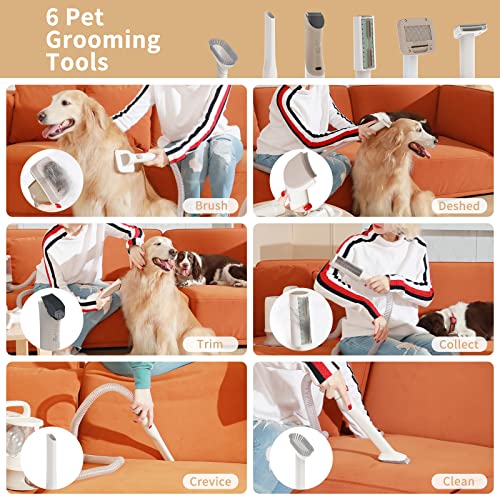 Redroad Dog Grooming Kit with Powerful Suction Vacuum