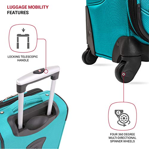 SwissGear VIP Teal Checked Roller Luggage - 25