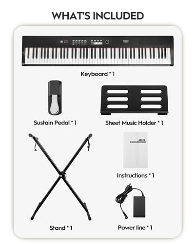 STRICH VIP Full Size Digital Piano Keyboard Package