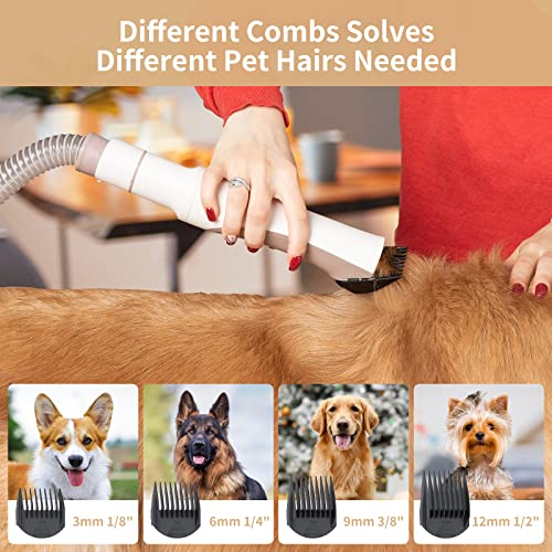 Redroad Dog Grooming Kit with Powerful Suction Vacuum