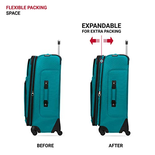 SwissGear VIP Teal Checked Roller Luggage - 25