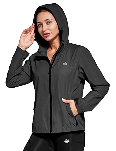 VIP Women's Hooded Cycling Jacket, Size Medium Black