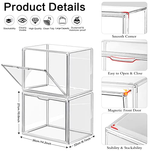 DILIBRA 4-Pack Clear Handbag Storage Organizer Set