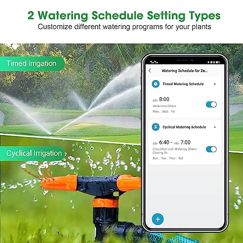 Smart WiFi Sprinkler Timer with Programmable Irrigation System