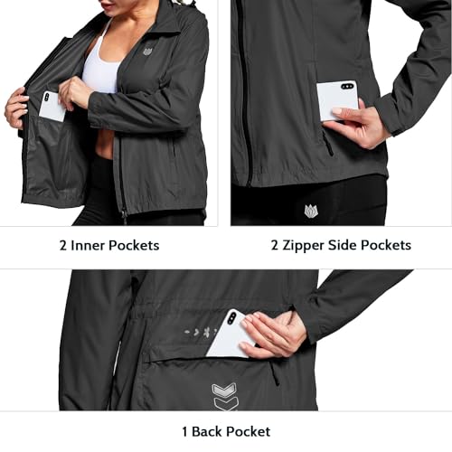 VIP Women's Hooded Cycling Jacket, Size Medium Black