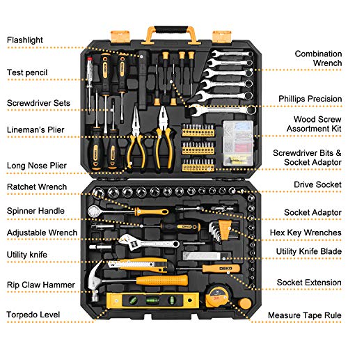 VIP Home Repair Tool Set + Storage Box (208PCS)