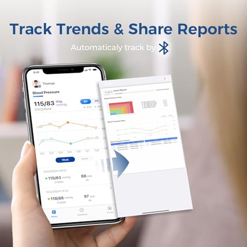 VIP Upper Arm Blood Pressure Monitor, Wireless Bluetooth