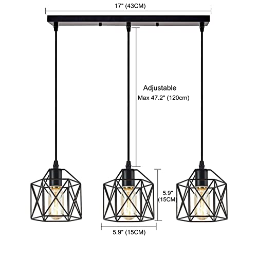 Cadelon Black Cage Pendant Light for VIP Homes