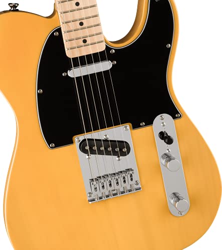 VIP Squier Telecaster Electric Guitar, Butterscotch Blonde