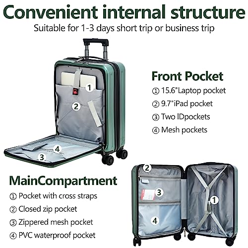 VIP Lightweight HardShell Luggage Set with TSA Lock