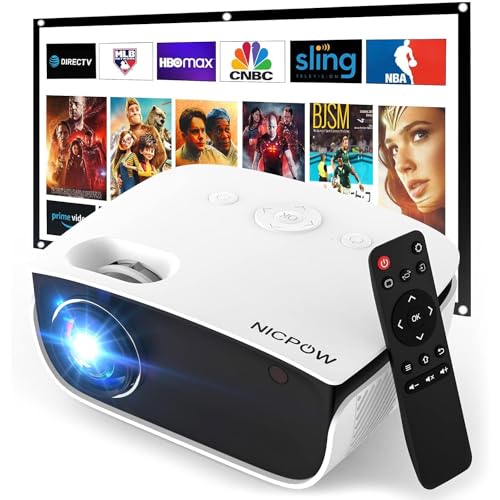 Mini Outdoor Home Theater Projector, 1080P, 240" Screem