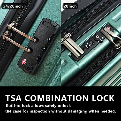 VIP Lightweight HardShell Luggage Set with TSA Lock