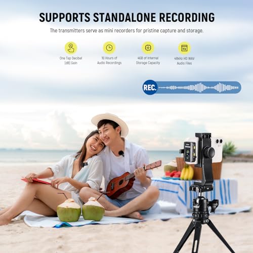 NEEWER CM28 Wireless 4GB Lavalier Microphone System VIP