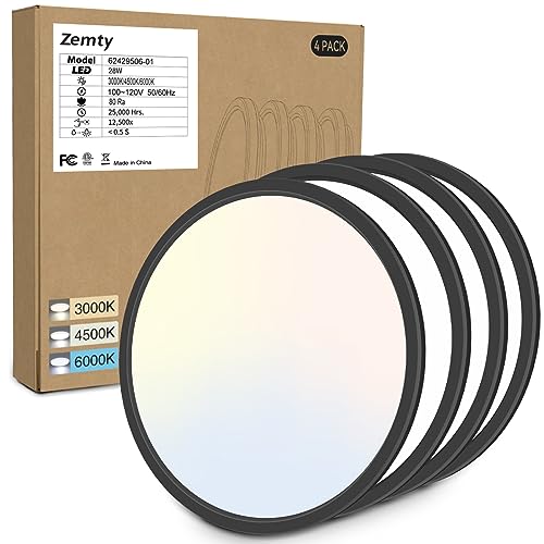 VIP Black LED Ceiling Lights, 3 Color Temperatures