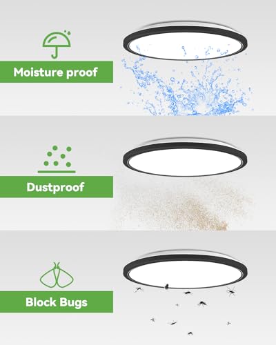 VIP Black LED Ceiling Lights, 3 Color Temperatures