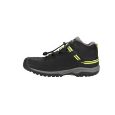 KEEN Targhee Mid Waterproof Hiking Boots, Black/Steel Grey