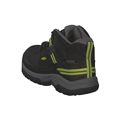 KEEN Targhee Mid Waterproof Hiking Boots, Black/Steel Grey