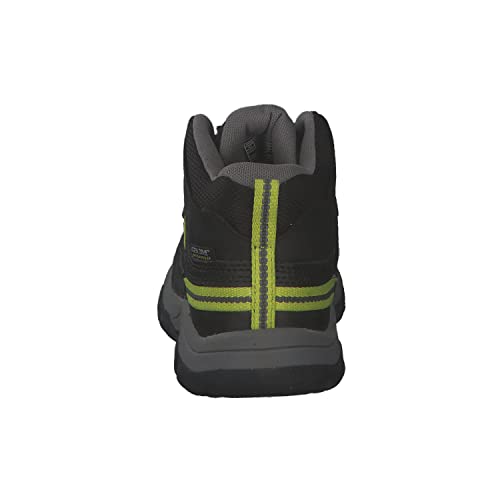 KEEN Targhee Mid Waterproof Hiking Boots, Black/Steel Grey