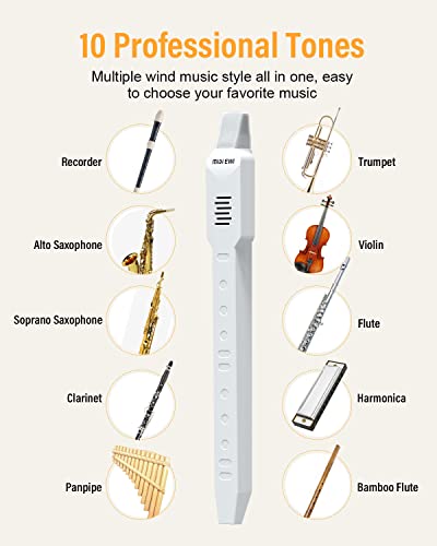KONIX DC02 Mini Electronic Wind Instrument Set White