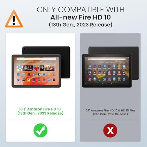 MoKo VIP Fire HD 10 Tablet Case, Black