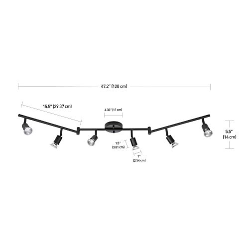 Globe Electric 59693 Payton 6 Track Lighting Set